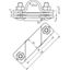 Connection clamp f. tubular earth rod St/tZn D 27mm f. Rd 7-10/Fl -40m thumbnail 2