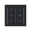 LFDW/A.2.70.1-45M Cover plate with legend with Symbol "arrows/venetian blind" and "dimmer" black matt - Trevion® thumbnail 1