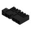PCB plug-in connector, male header, closed side, Middle flange, THT solder connection, 7.62 mm, Number of poles: 5, 270°, Solder pin length (l): 3.5 mm, tinned, black, Box thumbnail 2