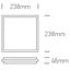 ANTHRACITE PLAFO 20W WW IP54 230V thumbnail 2