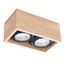 SPOT QUATRO 2 NATURAL WOOD GU10 2X40W IP20 thumbnail 2