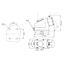 CEE-Wall socket combination, 16A, 250V, IP44, pre-wired thumbnail 5