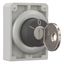 M30C-FWRS3 Key-operated actuator, Flat Front, maintained, 3 positions, Key withdrawable: I, 0, II, Metal bezel thumbnail 10