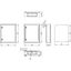 Wall-mounted enclosure 1 door IP65 H=600 W=500 D=155 mm thumbnail 2