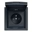 Asfora-outlet pinE-16A lid shutt IP44 an thumbnail 1