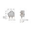 Stackable PCB terminal block 2.5 mm² Pin spacing 7.5/7.62 mm dark gray thumbnail 2