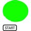 M22-XDL-G-GB1 Button lens, flat green, START thumbnail 2