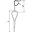 QWT TK 2 5M G Suspension wire with purlin fixin 2x5000mm thumbnail 2