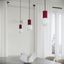 Pendant lamp HALO 3P burgundy thumbnail 12