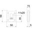 K12 1818 A4 Wall fastener for mesh cable tray 50x59 thumbnail 2