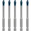 EXPERT HEX-9 HardCeramic Drill Bit Roof Tile Set 6 mm 5-pc thumbnail 1
