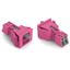 Snap-in socket 2-pole Cod. B pink thumbnail 3