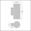 CESAR AMP L U/D 2L930FM HFX ANT - LED wall mounted luminaire thumbnail 2