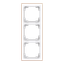 1723-441M-500 Cover  with decor ring, 3gang studio white matt copper thumbnail 1