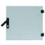 Door full metal f.DW-encl 9U,W600,RAL7035,Halfcylinder ready thumbnail 2