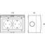 G2SN IP55 "AQUA55" surface-mounted double Schuko socket thumbnail 2