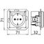NSM Protector, surge protective socket outlet, titanium white thumbnail 2