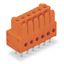 THT female header straight Pin spacing 3.81 mm orange thumbnail 3