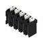 Printed circuit board terminals, 5.08 mm, Number of poles: 5, 180°, Solder pin length (l): 1.5 mm, black, PUSH IN with actuator, Clamping range, max. : 1.5 mm², Tube thumbnail 3