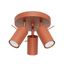 RING CEILING LAMP 3P RED OCHRE 3XGU10 thumbnail 1