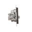 Double aerial socket type "F", cream white/electro white thumbnail 1