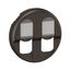 DOUBLE RJ45 SOCKET ROCKER BLACK thumbnail 3