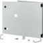 XMW1806CDV-NZM-190 Opening metal front plate for drawer, NZM, ventilated, H=450mm, IP31, grey thumbnail 3