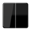 2-way rocker switch, thermoplastic, CD series, black thumbnail 1