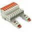 1-conductor male connector lever Push-in CAGE CLAMP® light gray thumbnail 1
