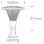 ANTHRACITE COB PARK LIGHT 50W CW IP65 100-240V thumbnail 2