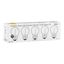 EcoPack 5pcs LED Filament G45 E27 0.6W Yellow PC thumbnail 2