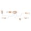 TIMBO CHANDELIER 6 WHITE 6XE27 thumbnail 1
