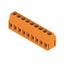 Printed circuit board terminals, 5.00 mm, Number of poles: 9, 90°, Solder pin length (l): 3.5 mm, tinned, orange, Clamping yoke connection, Clamping range, max. : 2.5 mm², Box thumbnail 2