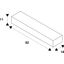 Wall bracket for Outdoor Beam & MILOX floodlight,white,80cm thumbnail 3