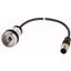 C22-DR-X-K10-P3 Pushbutton without panel, maintained, 1 N/O, with cable 0.5m and M12A plug thumbnail 1