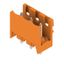 PCB plug-in connector, male header, open side, THT solder connection, 5.08 mm, Number of poles: 3, 180°, Solder pin length (l): 3.2 mm, tinned, orange, Box thumbnail 2