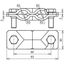 SVP clamp St/tZn f. Rd 8-10/8-10mm - Rd 8-10/Fl 30mm-Fl 30/30mm w/o in thumbnail 2