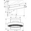 Rainfinity 360 1jet overhead shower, wall-mounted, bronze thumbnail 2
