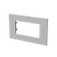 Frame - 1-gang / 4-modules - Niessen logo - Silver thumbnail 2