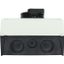 P3-63/I4/SVB-SW/HI11 Main switch, P3, 63 A, surface mounting, 3 pole, 1 N/O, 1 N/C, STOP function, With black rotary handle and locking ring, Lockable in the 0 (Off) posit thumbnail 3