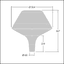 PLI O 24L35-740 R/S BS 3550 T60 CL1 ANT - LED Amenity lighting lantern thumbnail 3