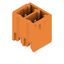PCB plug-in connector, male header, closed side, THT solder connection, 3.81 mm, Number of poles: 2, 180°, Solder pin length (l): 3.2 mm, tinned, orange, Box thumbnail 1