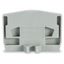 End plate with fixing flange 4 mm thick gray thumbnail 2