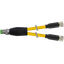 Y-Distributor M8 male / M8 female 0° A-cod. PVC 4x0.25 ye UL/CSA 3m thumbnail 2