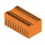 PCB plug-in connector, male header, closed side, THT solder connection, 5.08 mm, Number of poles: 20, 90°, Solder pin length (l): 3.2 mm, tinned, orange, Box thumbnail 2