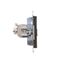 Cover for double socket with earthing - for Nature frames, cream white/electro white thumbnail 1