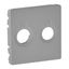 Cover plate Valena Life - TV-R socket - aluminium thumbnail 1