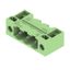 PCB plug-in connector, male header, Flange, THT solder connection, 5.08 mm, Number of poles: 3, 90°, Solder pin length (l): 3.2 mm, tinned, Pale green, Box thumbnail 3