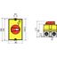 Load break switch SIRCO M1 3P 40A polycarbonate enclosure red handle thumbnail 1