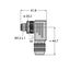 Field-Wireable Connector Male Connector M12 × 1, Angled   CMBSD8241-0/PG9 thumbnail 1